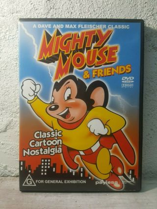 Mighty Mouse And Friends - Dvd - Rare Vintage Cartoon 80s - G Rated Kids