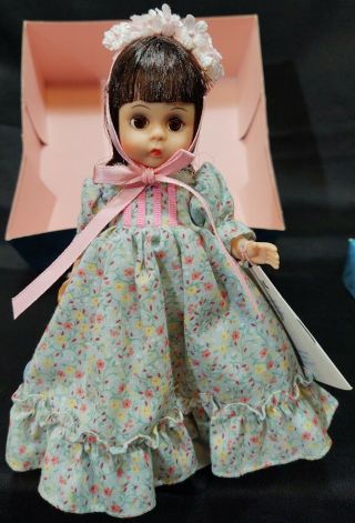 Vtg Madame Alexander Lucy Locket Miniature Showcase 433 Doll 8 " Flower Dress A,