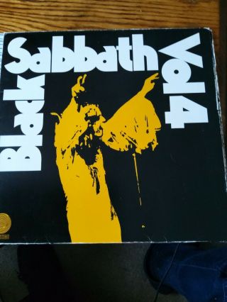 Black Sabbath Vol.  4 Gatefold Vinyl Lp 1st Press 1972 Vertigo Swirl Germany Rare
