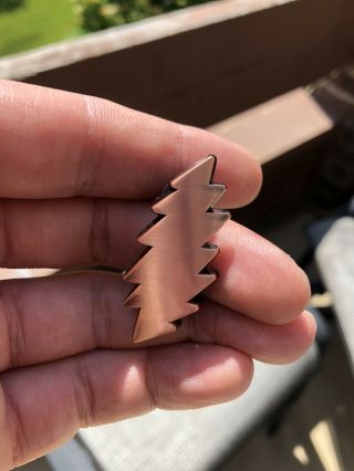 Grateful Dead Pin 3d Bolt Rare Limited Edition /50 Numbered Pin Antique Copper