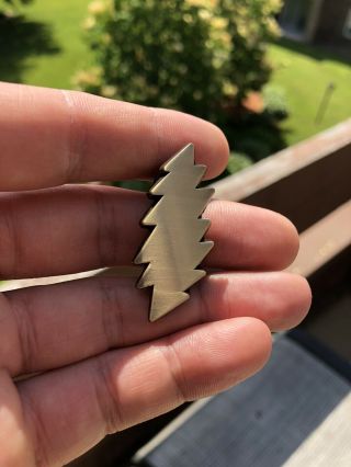 Grateful Dead Pin 3d Bolt Rare Limited Edition /50 Numbered Pin Antique Gold