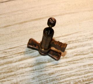 Vtg Antique Brass Bronze Corbin Lock Co.  Adjustable Pocket Door Extendable Key 2