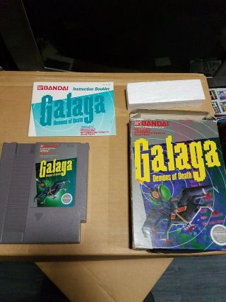 Galaga: Demons Of Death - Nes Nintendo - Cib Complete - Rare Authentic