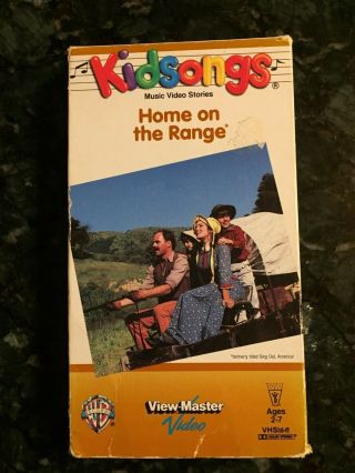 Kidsongs Vhs Home On The Range View Master Video Rare 1986 - - 3176