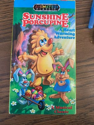 Sunshine Porcupine Vhs Oop Rare Classic Animation 1990