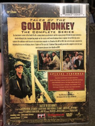 Tales of the Gold Monkey: The Complete Series Rare 6 Dvd Set Smoke Home 2