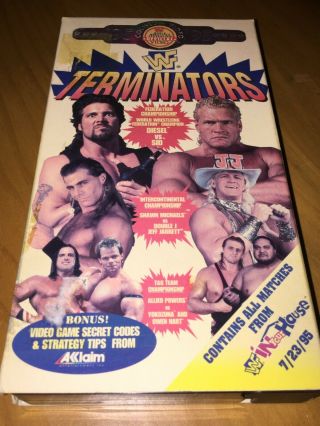 Wwf Terminators 1995 (in Your House 2,  Vhs) Coliseum Video Very Rare Wwe