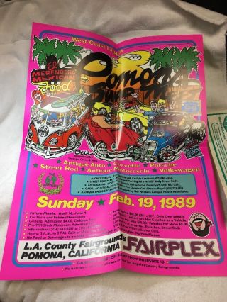 Rare 2/19/1989 George Cross & Sons Poster,  Pomona Swap Meet,  For Rat Rod Garage