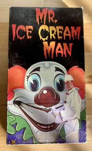 Mr.  Ice Cream Man 1995 Vhs Horror Rare Mack Hail