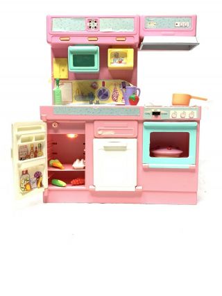 Vintage 1991 Meritus Barbie Kitchen With Lights And Sounds Read Info