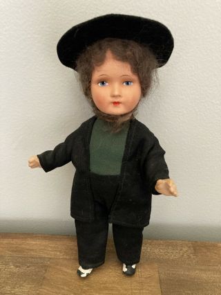 Vintage Rare Germany Made Amish Doll Very Old.