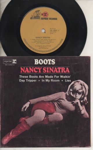 Nancy Sinatra Rare 1966 Australian Only 7 " Oop Mono Reprise Pop P/c Ep " Boots "