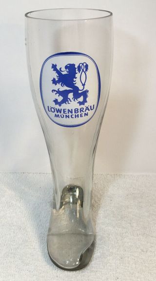 Rare Lowenbrau Munchen 1 Liter German Beer Glass - 1l