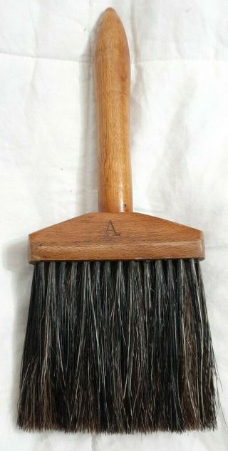 Vintage Antique Horse Hair Paint Brush With Wood Handle