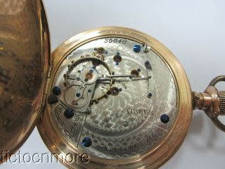 Antique Rare Freeport Watch Co Illinois Sweets Queen 18s No 35646 Pocket Watch