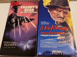 Rare Vhs: A Nightmare On Elm Street Part 2; Freddy’s Dead