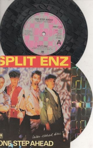 Split Enz Crowded House Rare 1981 Uk Only 7 " Oop Laser Etched Rock P/c Single