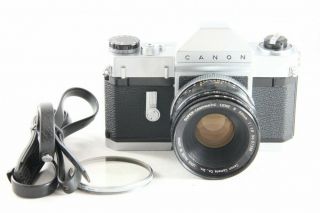 Rare Exc,  Canon Canonflex Rp 1960s First Slr W/r 50mm F1.  8 From Japan 1510