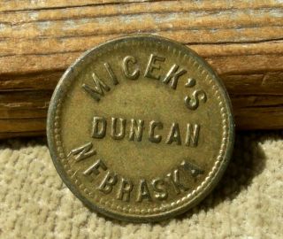 Antique Duncan Nebraska Ne (tiny Railroad,  Platte Co) " Micek 