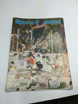 Sports Illustrated March 3 1980 Usa Hockey Olympic Team Wins Miracle On Ice Rare