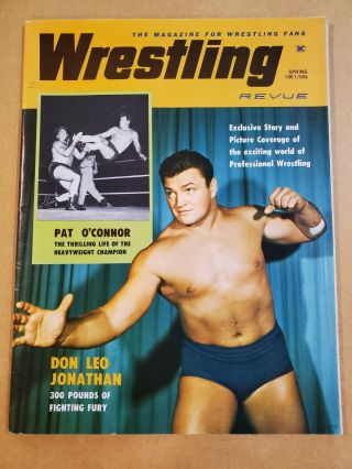 Rare Vintage Wrestling Revue - Spring 1961 - Don Leo Jonathan & Chief Big Heart