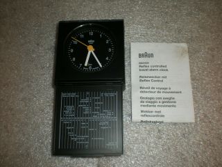 Vintage Braun German Alarm Clock Reflex Control Bnc005bkbk Alarm Does Not Work
