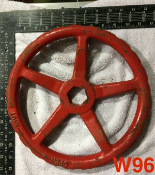 Vintage Industrial Metal Wheel Valve Handle Steam Punk 11 3/4 Inch