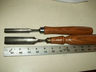 2 Antique Gouges D.  M.  Co.  & W.  Butcher 9 " Sears Craftsman Wood Lathe 103.  23180