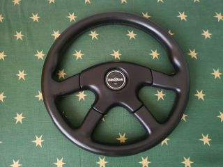 Very Rare Italvolanti Four Spoke Leather Italian Sport Steering Wheel