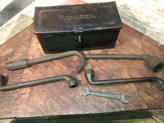 Old Fordson Ford Tractor Tool Box With Fordson Tools Wrenches Implement Rare.  Nr