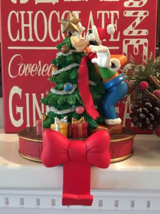 Rare Disney Goofy Christmas Tree Stocking Holder Hanger Awesome 45245 Star Box