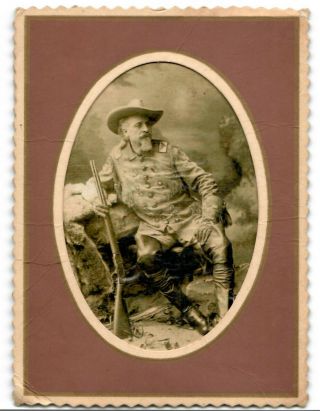 Buffalo Bill Cody William Cabinet Card Photo Photograph Western Rare