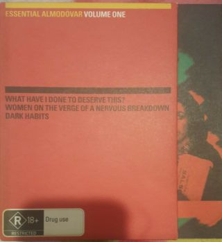 Essential AlmodÓvar Volume One Rare Dvd Spanish Film Dark Habits 3 Movie Box Set