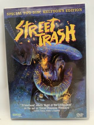 Street Trash Rare Oop Us 2 Disc Dvd Synapse Films York Horror Comedy Movie