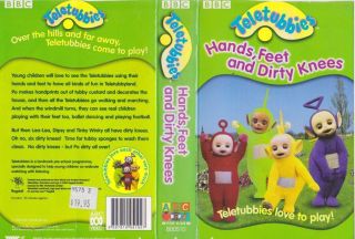 Teletubbies Hands Feet And Dirty Knees Vhs Pal Video A Rare Find Vintage