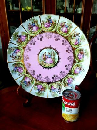 Jkw Love Story Charger Display Plate 13.  25 " Diameter Rare Size C.  1930