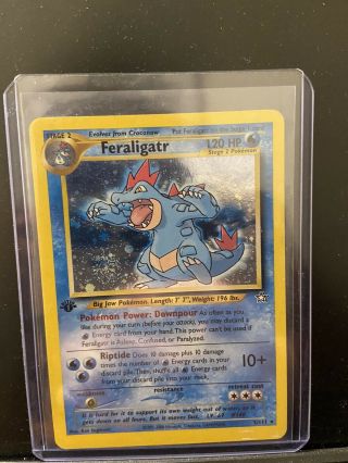 Feraligatr 5/111 Holographic 1st Edition Neo Genesis Pokémon Card