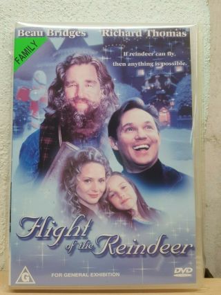 Flight Of The Reindeer Dvd Rare - Beau Bridges,  Richard Thomas - Region 4 2004