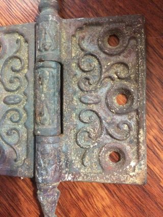 Antique door hinge.  Estate find.  restoration piece 3