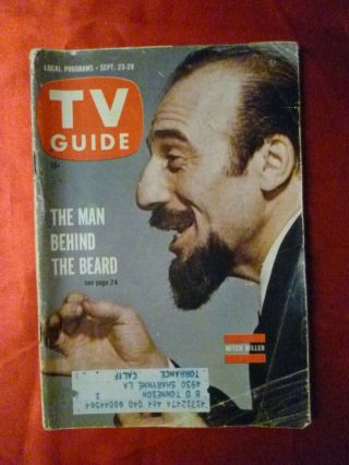 S.  Calif September 23 - 29 Tv Guide 1961 Mitch Miller Mary Tyler Moore Jack Benny