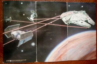 Rare Vintage 1979 Star Wars Die Cast Millennium Falcon Special Offer Backdrop