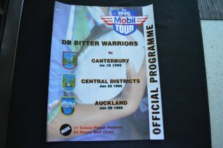 Auckland Warriors Rare Official 1995 Tour Programme Nz Warriors Dean Bell