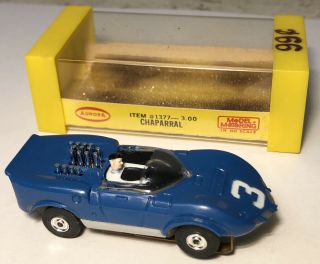 Rare Nos Vtg Aurora Ho Tjet 1377 Blue Chaparral Toy Slot Car