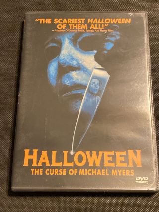 Halloween 6: The Curse Of Michael Myers (dvd,  2000) Rare With Insert