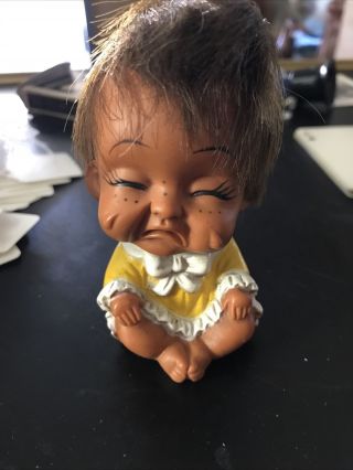 Vintage Rubber Doll Moody Cutie Made In Korea 1960 
