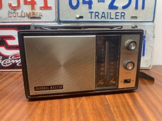 Vintage Channel Master 9 Transistor Fm - Am Radio - - Rare Model