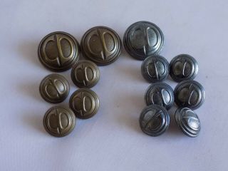 13 Vintage Cd Maybe Christian Dior Brass And Silver Tone Buttons 2 Size Sporrong