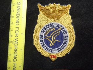 Federal Dept Health Human Services Protective Security Police Patch 1990s Rare