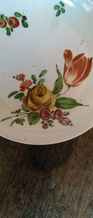 Rare 18th century English soft paste porcelain saucer - probably Liverpool. 3