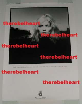 Debbie Deborah Harry (1985) Hasselblad Camera Promo Poster Rolled Blondie - Rare